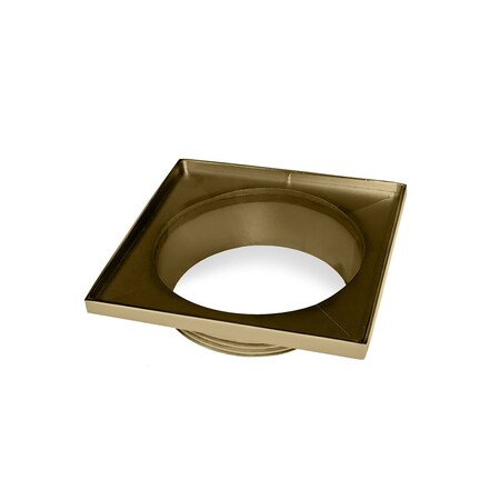 Infinity Drain 5x5 SS 4 in Throat only in Satin Bronze T_54_SB